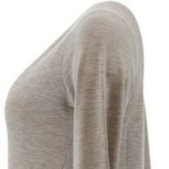 NWT LORI GOLDSTEIN LOUNGE FRENCH TERRY GREY TOP XS - Picture 3 of 11